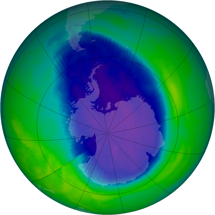 Ozone Map 2004-09-22